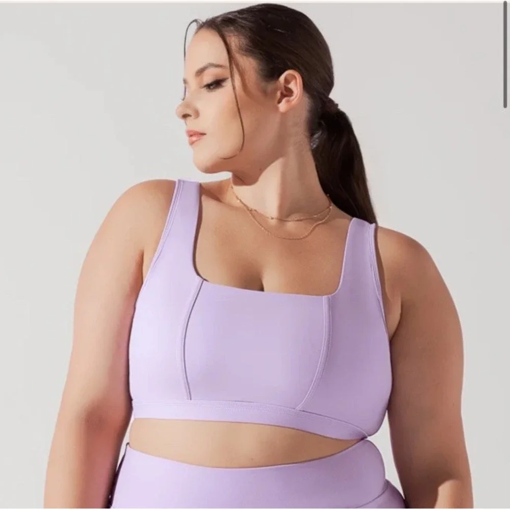 POPFLEX NWT Corset Bra Women's Size 2X Blue Iris Sports Active Athletic